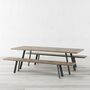 Prince White Stainless Steel Legs Dining Table, thumbnail 5 of 5