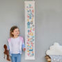 Personalised Animal Alphabet Canvas Height Chart, thumbnail 2 of 9