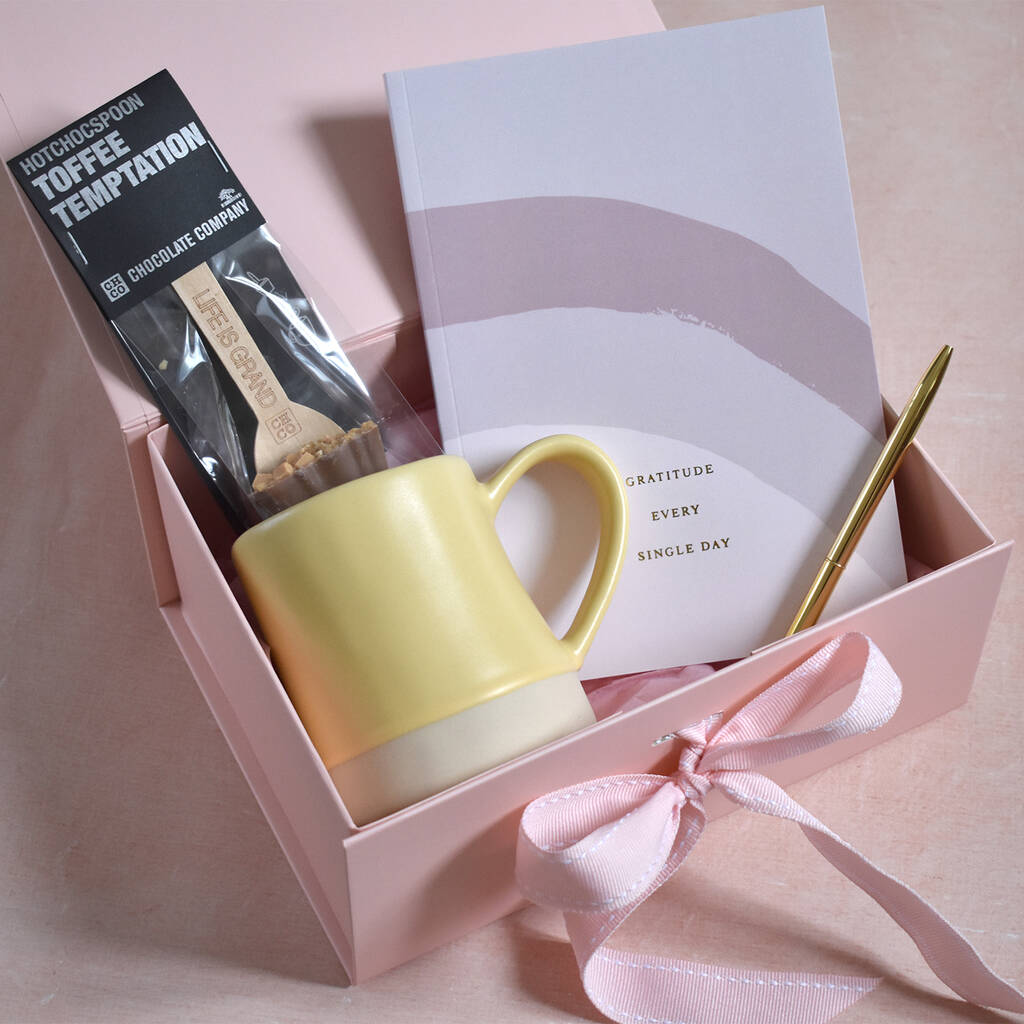 Spring Mug 100 Day Gratitude Journal Gift Set By Três Paper + Co