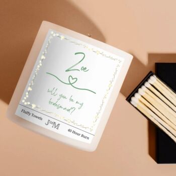 Personalised Bridesmaid Proposal Candle Gift Box For Wedding Gifts, 2 of 6