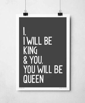 King And Queen Print, 8 of 9