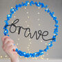 Brave Pom Pom Fairy Light Hoop, thumbnail 2 of 4