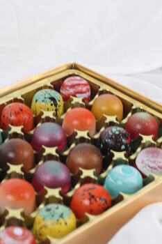 Box Of 24 Handmade Luxury Truffles By Saffire Chocolate, 4 of 5