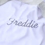 Personalised White Elephant Comforter For Baby, thumbnail 3 of 7