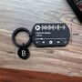 Silver Music Qr Code, Custom Engraved, Song Keyring, thumbnail 3 of 7