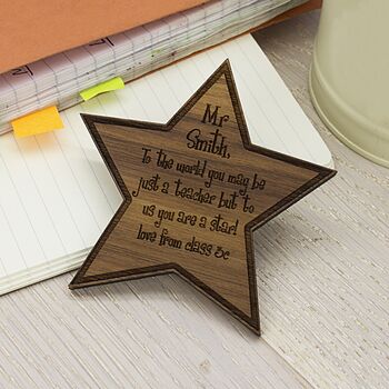 Personalised 'My Teacher Is A Star' Fridge Magnet, 2 of 7