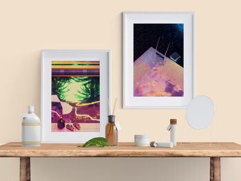 Relaxation Vaporwave Pool Art Print Set Of Two, 3 of 4
