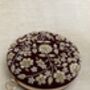 Delhi Maroon Handcrafted Circular Velvet Clutch, thumbnail 2 of 6