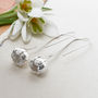 Sterling Silver Blossom Drop Earrings, thumbnail 1 of 4