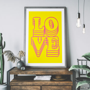 Layers Of Love Typographic Art Print, 2 of 4
