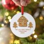 Personalised Gingerbread House Christmas Decoration, thumbnail 1 of 4