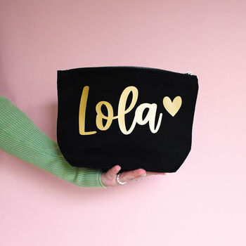 Personalised Canvas Accessory Bag, 8 of 10