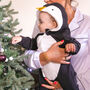 Handmade Organic Cosy Penguin Baby Onesie, thumbnail 9 of 12