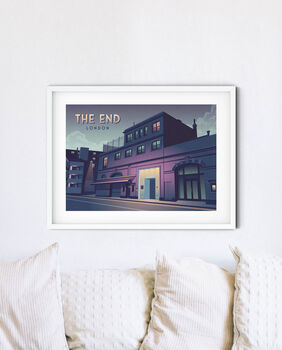 The End Nightclub London Travel Poster Art Print, 3 of 8