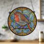 Robin Stained Glass Effect Suncatcher, thumbnail 6 of 7