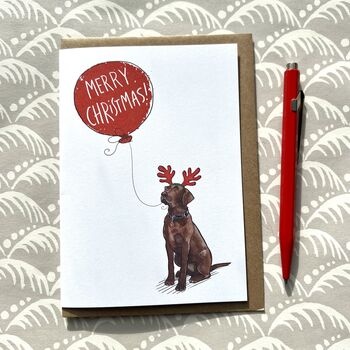 Labrador Christmas Card, 5 of 9