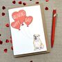 Personalised British Bulldog Happy Valentine's Day Card, thumbnail 1 of 2