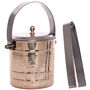 Contemporary Rose Copper Butler Ice Bucket And Tongs, thumbnail 2 of 6