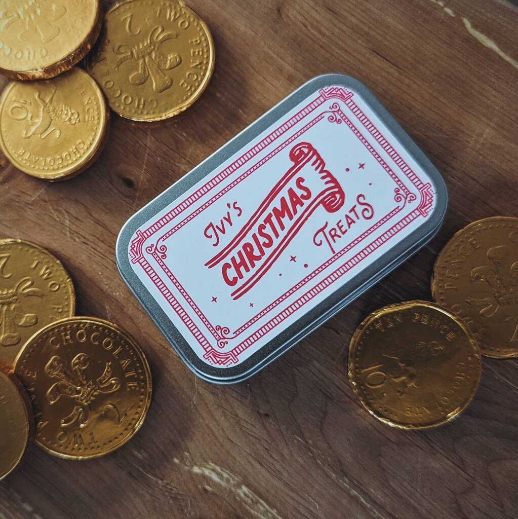 Personalised Christmas Treat Tin, 1 of 1