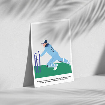 Jos Buttler Commentary Cricket Poster, 2 of 4