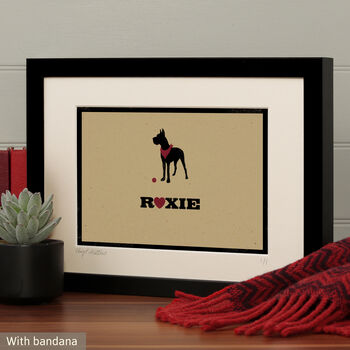Personalised Great Dane Print For One Or Two Dogs, 8 of 12