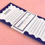 Blue Magnetic List Pad Colourful Stationery, thumbnail 4 of 6