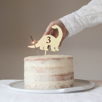 Personalised Age Dinosaur Cake Topper, 3 of 5