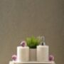 Black Marble Bathroom Set With Gold Hyacinth Detail, thumbnail 6 of 6