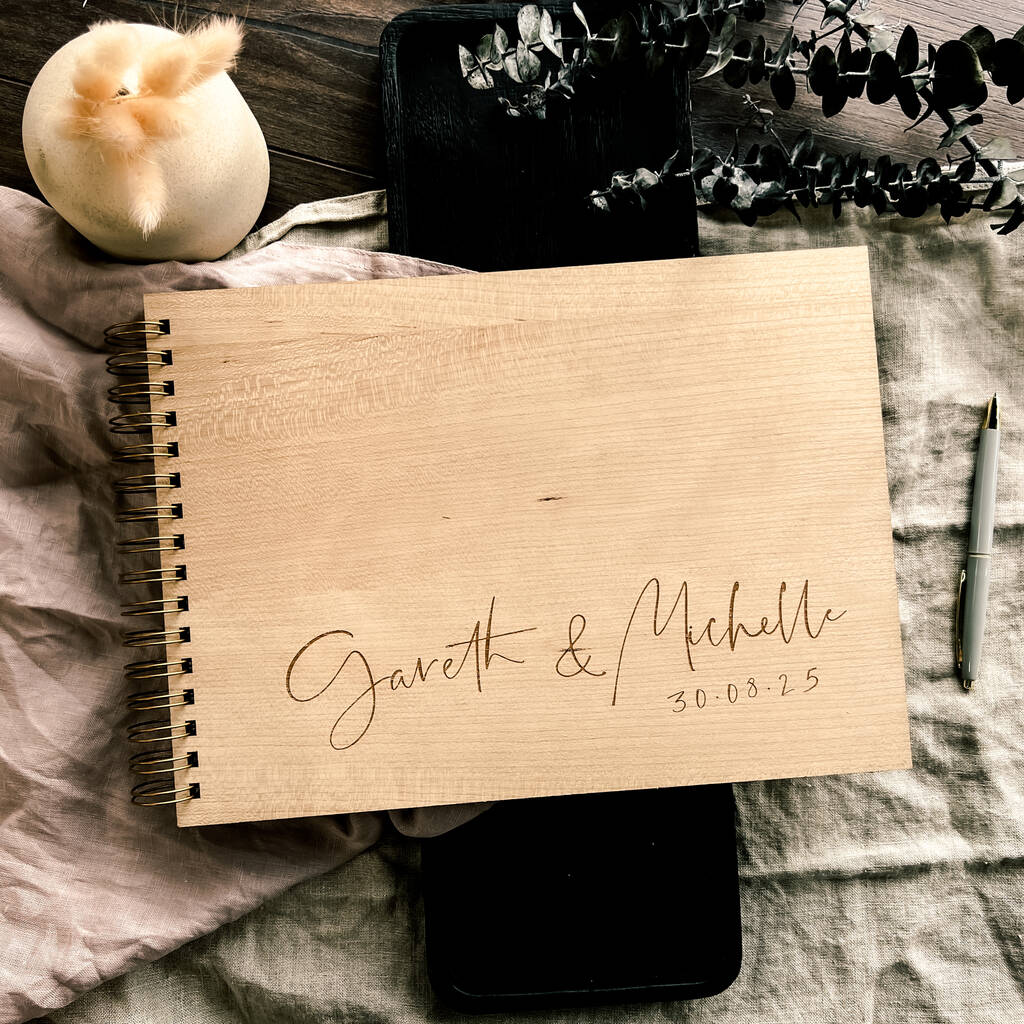 Calligraphy Wedding Guest Book Alternative By Secret Creation Ltd