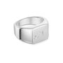 Rectangular Signet Ring 925 Solid Silver, thumbnail 1 of 6