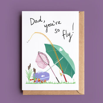 Fly Fishing Card For Dad, Daddy Or Grandad, 3 of 4