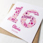 Personalised 16th Birthday Card For Girl Daughter, thumbnail 1 of 2