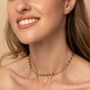 Green Beaded Chain Necklace, thumbnail 3 of 5