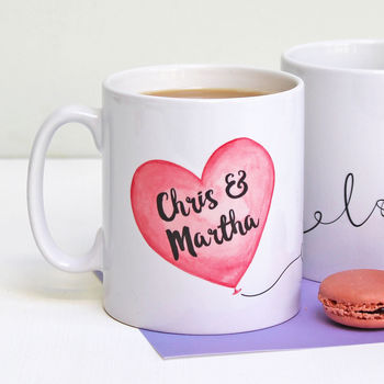 Personalised Couple's Love Balloon Mug, 3 of 5