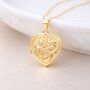 Solid 9ct Yellow Gold Love You Always Heart Locket, thumbnail 1 of 7