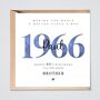 60th Birthday Card 1966 Personalised Dad Grandad Brother Uncle, thumbnail 1 of 2