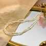 Saville Row Ivory Silver Pearl Jewel Ball Gift Necklace, thumbnail 1 of 5