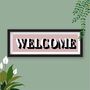 Welcome Framed Typography Print, thumbnail 3 of 10