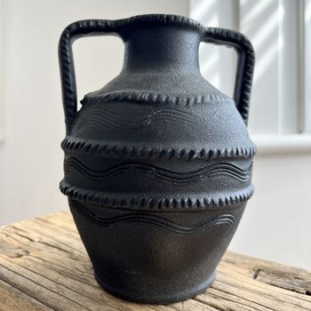 Vintage Romanian Folk Amphora Vase, 4 of 6