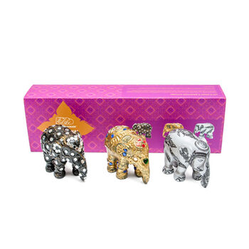 Elephant Gift Set Three X 7cm, 5 of 11