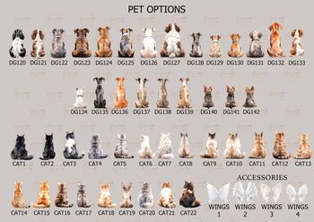 Personalised Fur Babies Pet Portrait Print, 3 of 4