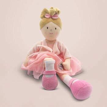 Sophie Rag Doll With Ballerina Pyjamas, 2 of 6