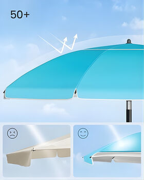 Tilting Garden Parasol Patio Sun Umbrella, 2 of 6