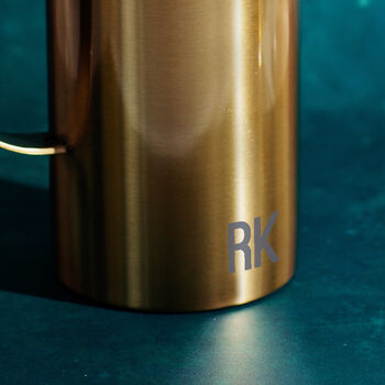 Personalised Initials Gold Double Walled Cafetiere, 2 of 4