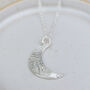 Sterling Silver Cuttlefish Moon Pendant, thumbnail 3 of 4