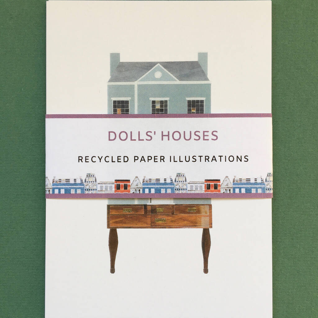 Set Of Five Dolls House Postcards By Soodle Street