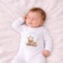 Personalised First Father's Day Baby Sleepsuit, thumbnail 3 of 3