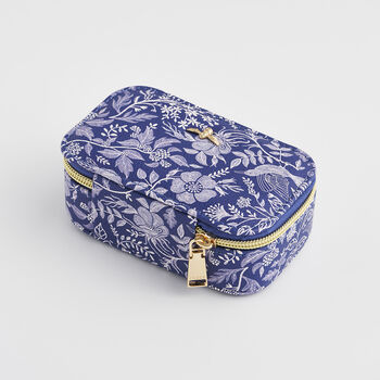 Blue Ditsy Jewellery Box Small, 4 of 5