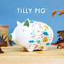 Tilly Pig Dinosaur Piggy Bank, thumbnail 2 of 8