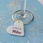 Personalised Wine Glass Charm, thumbnail 1 of 6
